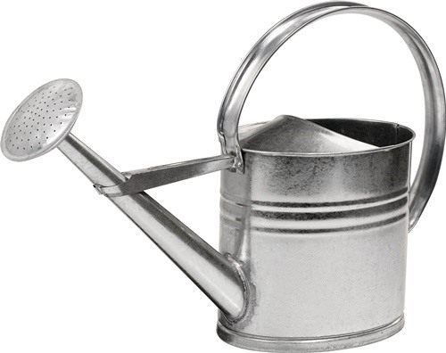 Gießkanne 02OW10L  10 l silber Metall verzinkt