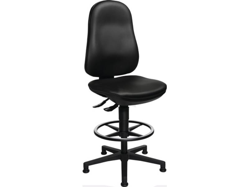 TOPSTAR 8170D10T Arbeitsdrehstuhl Point 70 C Bodengleiter + Fußring Kunstlederpo