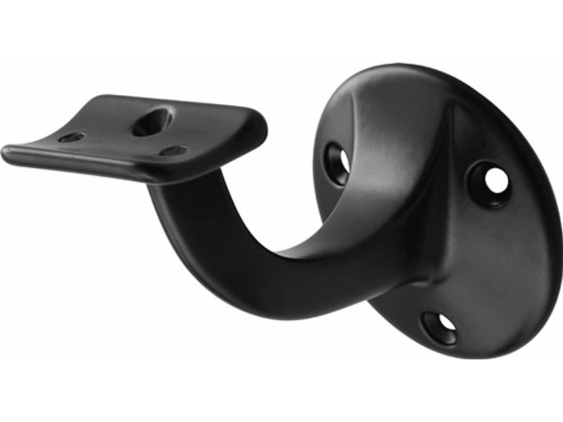 HERMETA 3505-70E Handlaufträger 3505 Aluminium kunststoffbeschichtet schwarz Dur