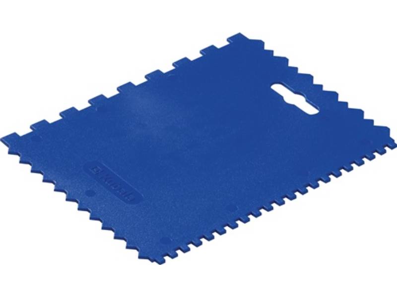 PROMAT  Kleberspachtel  Länge 177 mm Breite 130 mm Zahnung 4 x 4 x 4 mm / 8 x 8