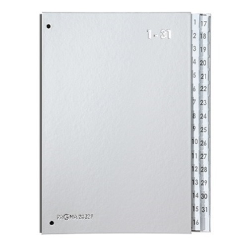 PAGNA Pultordner 24329-14 DIN A4 1-31 32Fächer Polyprpylen si