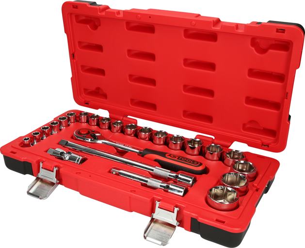 KS Tools 958.0624 1/2 CHROMEplus Steckschlüssel-Satz, 24-tlg.
