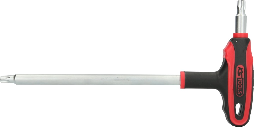 KS Tools 151.8129 ERGOTORQUEplus T-Griff-Torx-Winkelstiftschlüssel,Bohrung, TB50