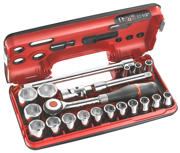 Facom S.360DBOX1 Steckschluessel-Set 1/2'''' D-Box, 21-tlg