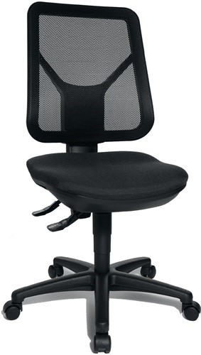 TOPSTAR AN800G200 Bürodrehstuhl  mit Lendenwirbelstütze schwarz 430-510 mm ohne