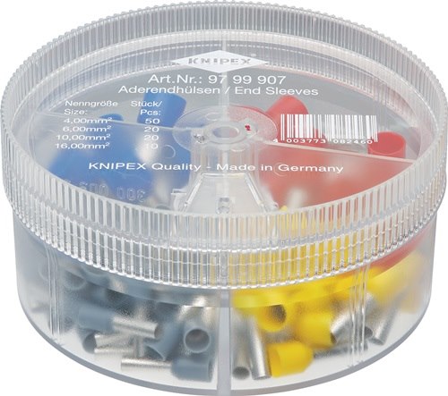 KNIPEX  Sortimentsbox  100-teilig 4,0 - 16,00 mm²  Kunststoffbox