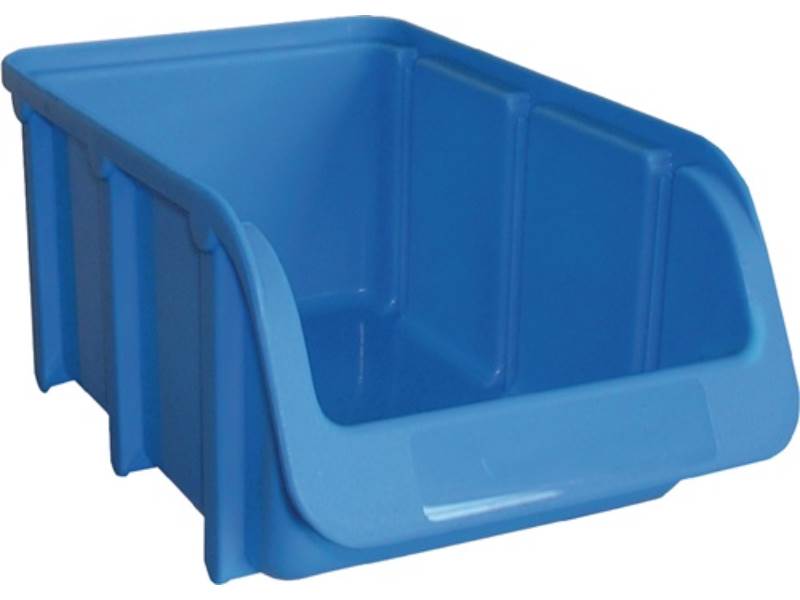 HÜNERSDORFF 672300 Sichtlagerkasten  L165/135xB100xH75mm PP blau stapelbar