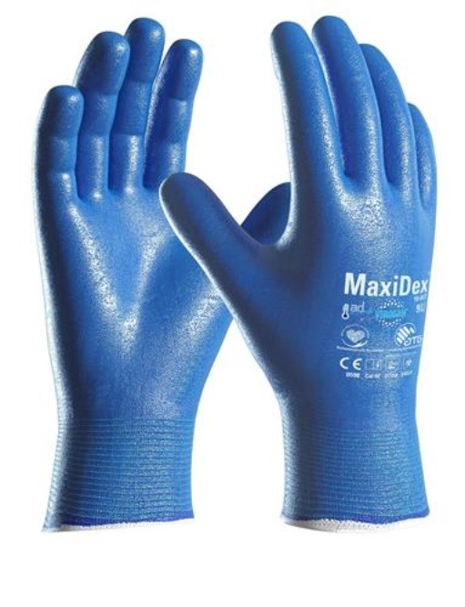 ATG® Hybrid-Handschuhe MaxiDex® (19-007) blau, EN 374-K, 2707-06 Gr.06
