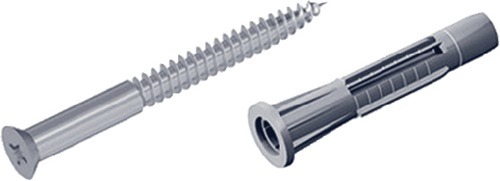 ALFER ALUMINIUM 11602-00000 Schrauben-Set 11602 4,5x60 mm Stahl verzinkt mit Düb