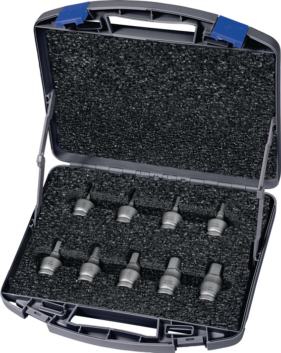 ASW 1020026365 Kraftsteckschlüssel-Satz 725 H 9 OL 9-teilig 1/2 '' i6-kant