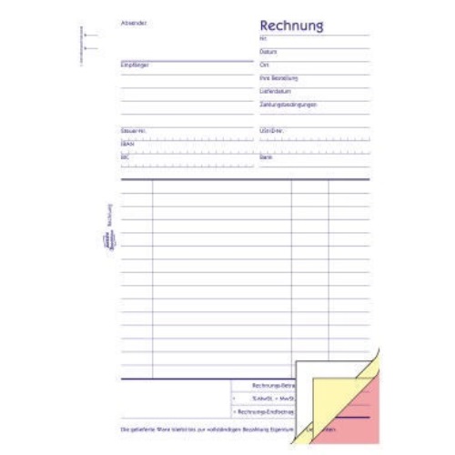 Avery Zweckform Rechnung 1731 DIN A5 3x40Blatt