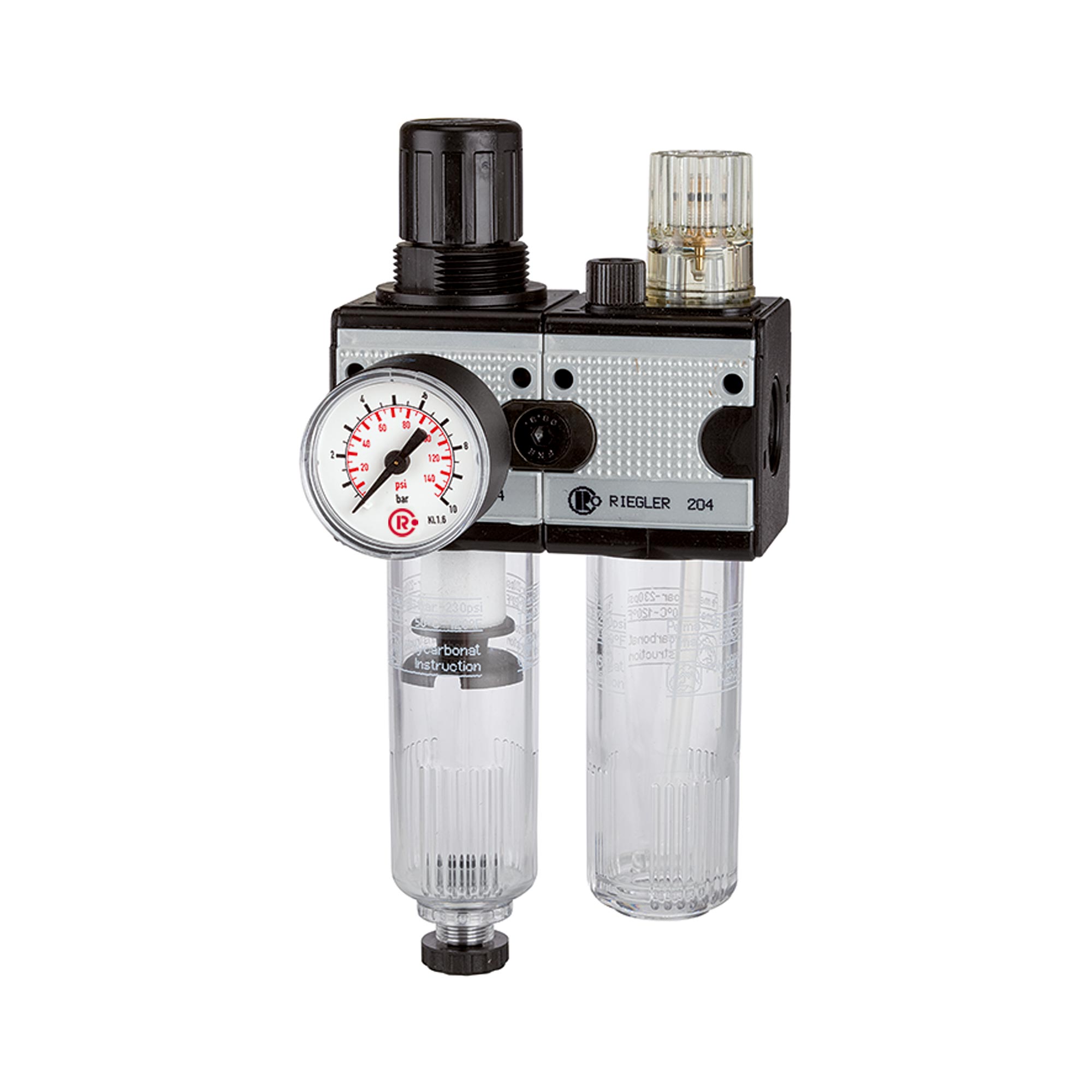 RIEGLER 100568 Wartungseinheit MULTIFIX Gewinde G 1/2 '' halbautomatisch BG III