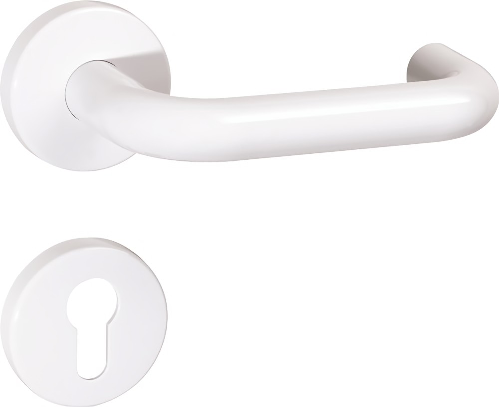 HEWI 111R01.130 97 Rosettengarnitur 111R01.130 Kunststoff 97 U-Form PZ DIN links