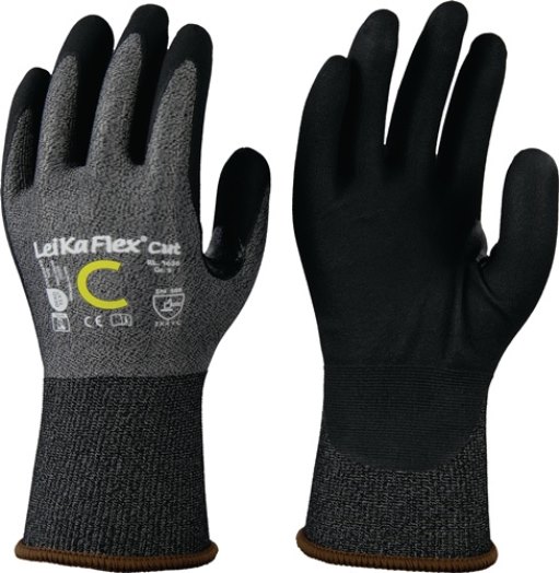 LEIPOLD 1636 Gr. 10 Schnittschutzhandschuhe LeiKaFlex® CUT RL 1636 Größe 10 grau