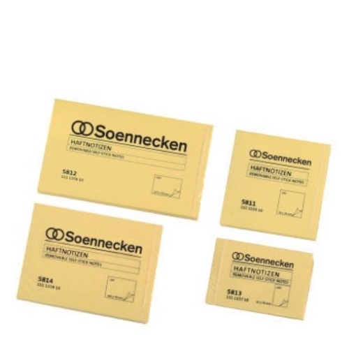 Soennecken Haftnotiz 5810 38x51mm hellgelb 12 St./Pack.