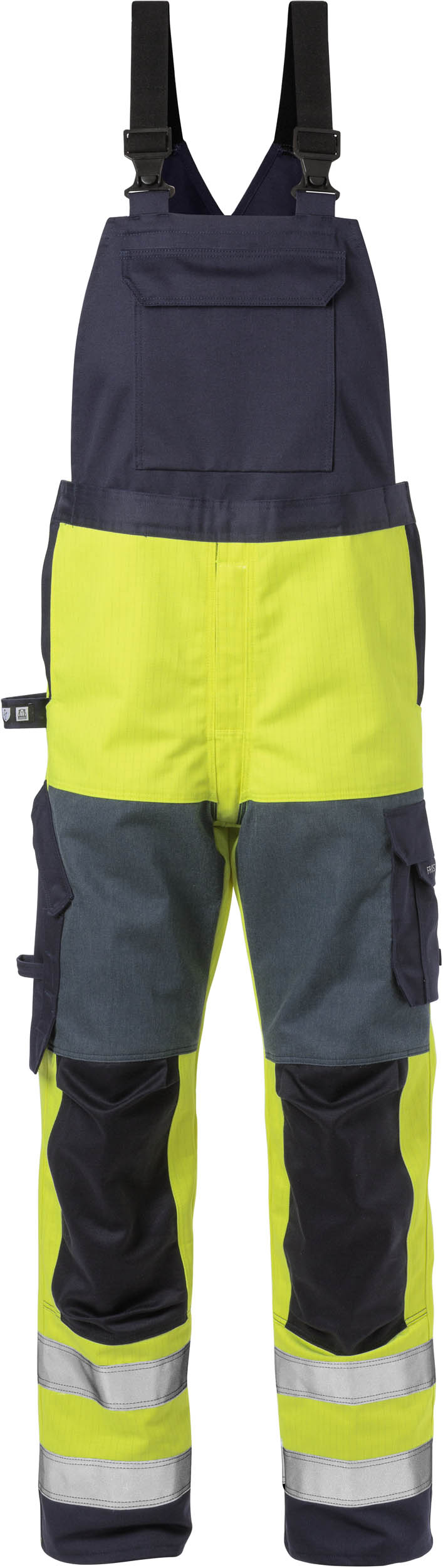 FRISTADS 125943-171 Flame High Vis Latzhose Kl. 2 1585 FLAM  Gr.C48 Warnschutz-G