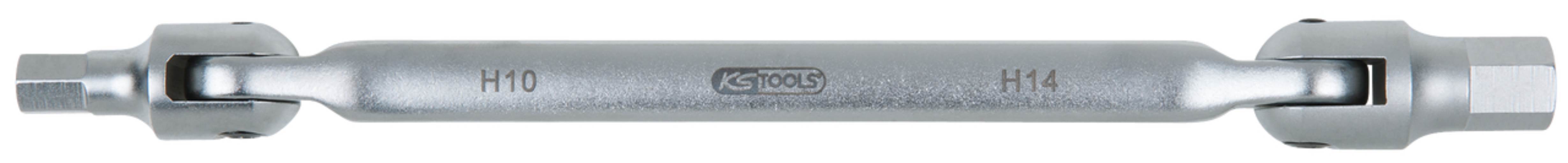 KS Tools 150.9225 Öldienst-Schlüssel Sechskant für Hinterachsdifferential, 10x14