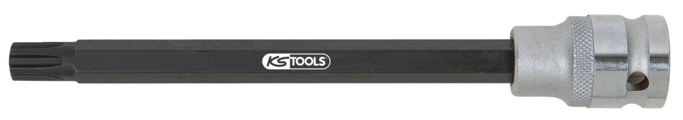KS Tools 515.1281 1/2'' Bit-Stecknuss für RIBE-Schrauben, extra lang, M10
