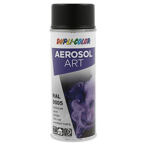Buntlackspray AEROSOL Art tiefschwarz seidenmatt RAL 9005 400 ml Spraydose
