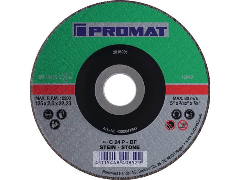 PROMAT  Trennscheibe  D230x3mm gerade Stein Bohrung 22,23 mm