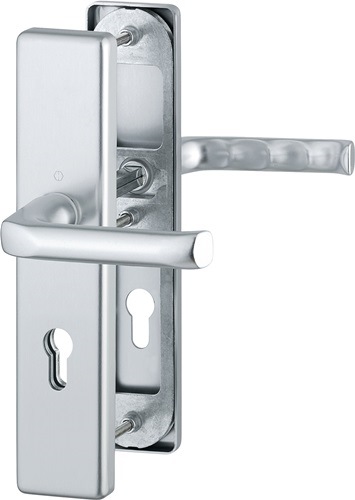 HOPPE 3701339 Schutzgarnitur London 113/2221/2410 Aluminium F1 72 mm 41-46 mm