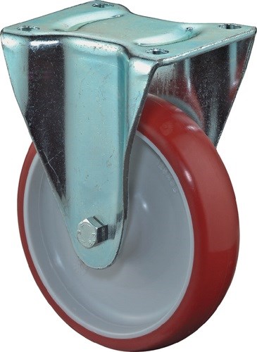 BS ROLLEN L410.B31.080 Bockrolle  Rad-Ø 80 mm Tragfähigkeit 120 kg Polyurethan,