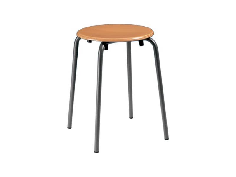 BIMOS S9424 Stapelhocker  Sitzhöhe 500 mm Sitz-D. 300 mm Rundrohr anthrazit Buch