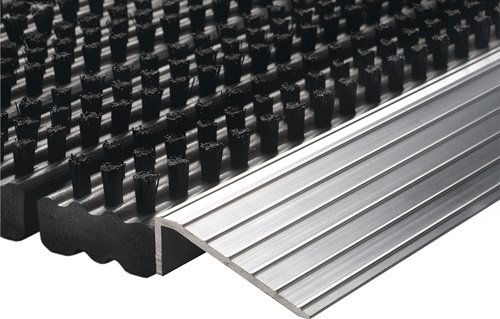 3091473007 Fußmatte Alu-Anlaufkante schwarz/silber PP/Alu L430xB750xS22mm