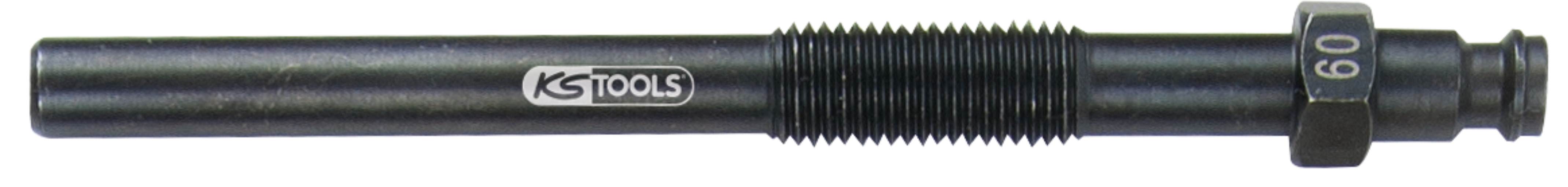 KS Tools 150.3670 Glühkerzen Adapter, M10x1,25 mit Außengewinde, Länge 120 mm
