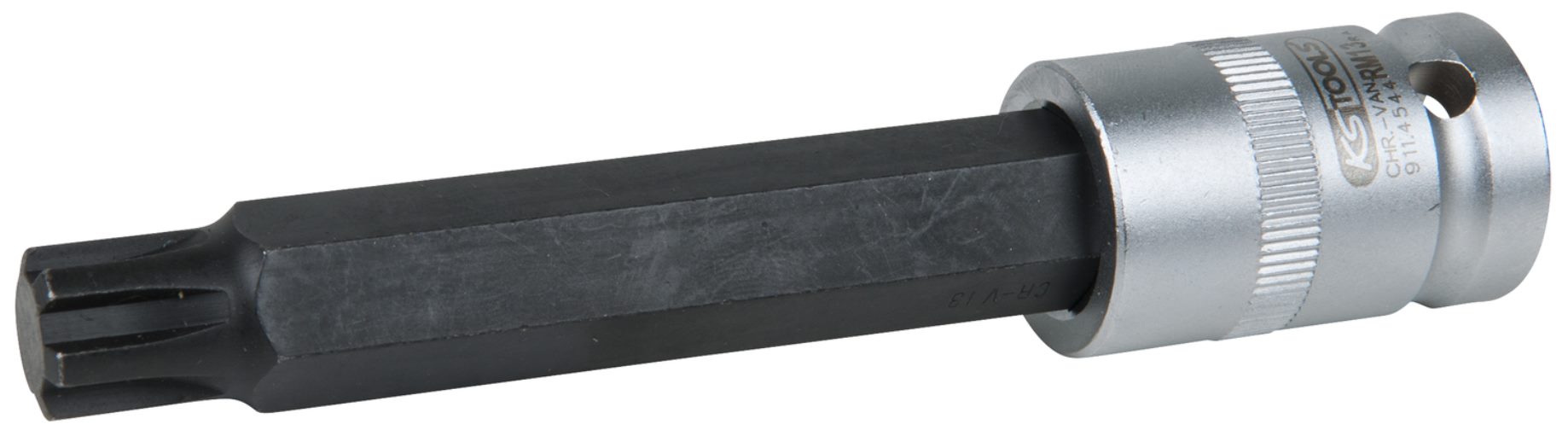 KS Tools 911.4544 1/2 Bit-Stecknuss für RIBE®-Schrauben, M13, Länge 120 mm, p