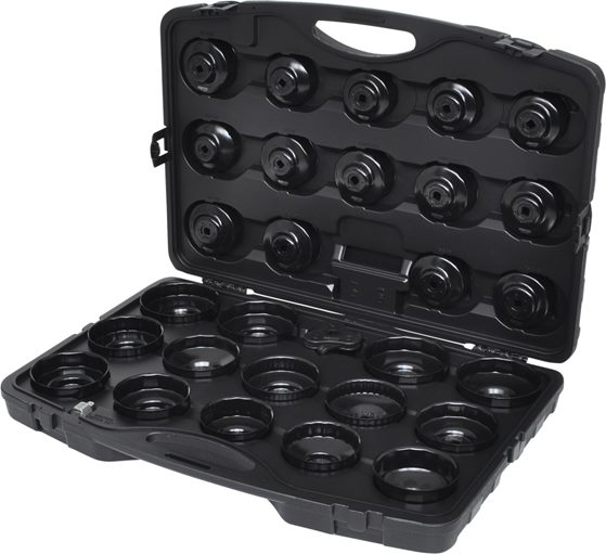 KS Tools 150.9350 3/8'' Ölfilterschlüssel-Satz, 30-tlg.