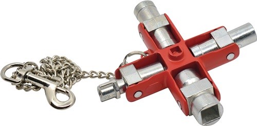 SCHÜNKE UND BOCKMÜHL 400665 Doppel-Schaltschrankschlüssel SuBMaster 9 in 1 14 Fu