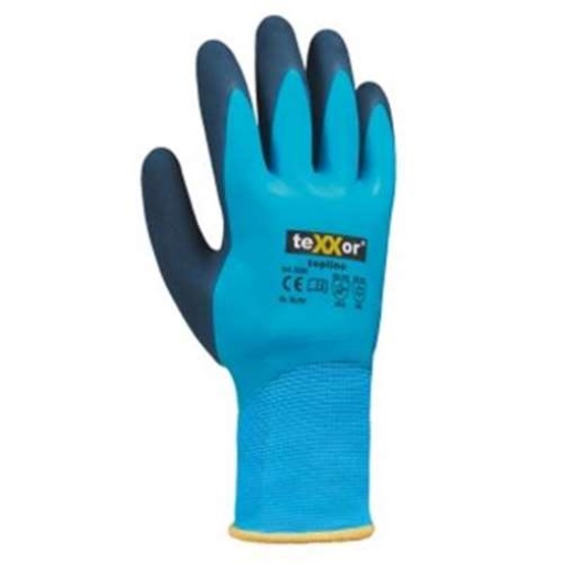 teXXor® TOPLINE Winterhandschuh LATEX blau/dunkelblau 2228_9 Gr.9