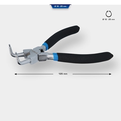 Brilliant Tools  BT067006 Seegeringzange für Außensicherungsringe, abgewinkelt,