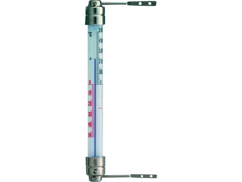 TFA 145000 Fensterthermometer  Messbereich -50 bis 50 °C H200xB23xT28mm Metall