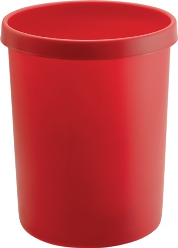 HELIT  Papierkorb  45 l H480xD.390 mm mit Griffrand Kuntstoff rot