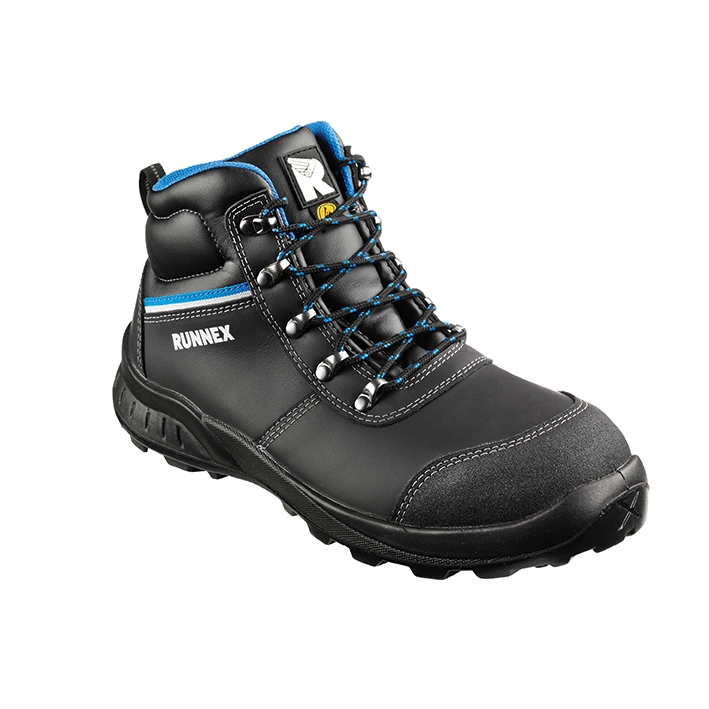 RUNNEX® 5314_40 RUNNEX® S3 ESD-Sicherheitsschnürstiefel TeamStar schwarz/blau