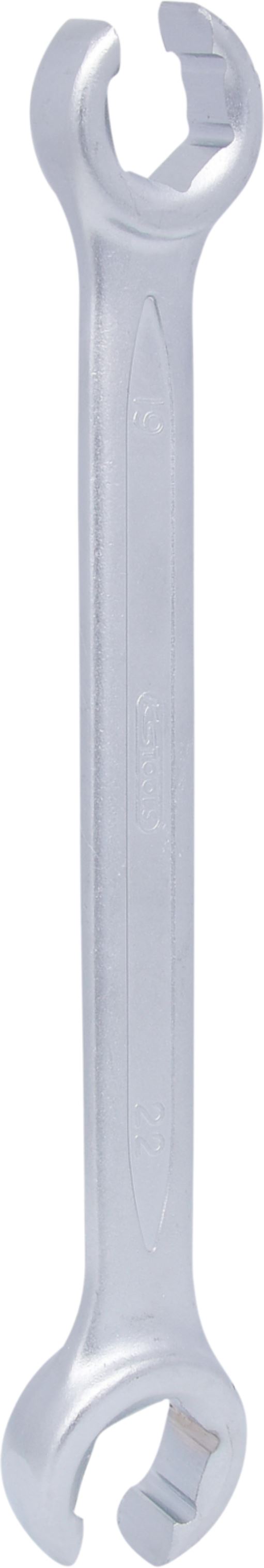 KS Tools 517.0266 CLASSIC Offener Doppel-Ringschlüssel, abgewinkelt, 19x22mm