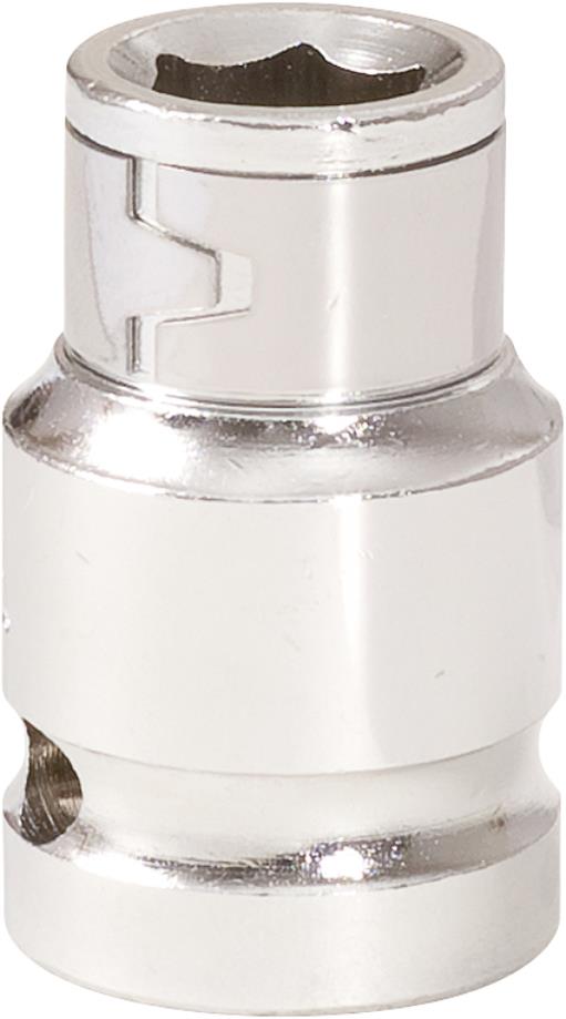 KS Tools 918.4351 1/2'' Bit-Adapter-Stecknuss, für Bits 5/16'' mit Spannring