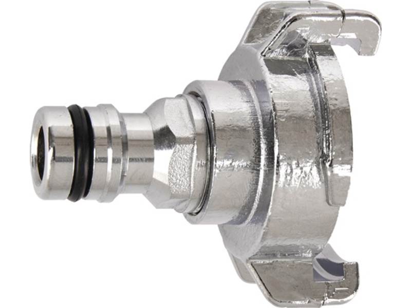 GEKA 46.0891.9 Übergangsstück GEKA plus Messing verchromt  Klaue und Stecker