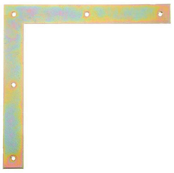 GAH 313043 Tor-Winkel Breite 30 mm Länge 250 x 250 mm Stahl galv. verz. dickschichtpassiviert  mit versenkten Schraublöchern · Material: Stahl, Oberfläche: galvanisch verzinkt, dickschichtpassiviert · ein Paar · Aufgrund von Umstellungen der Oberfläche ka