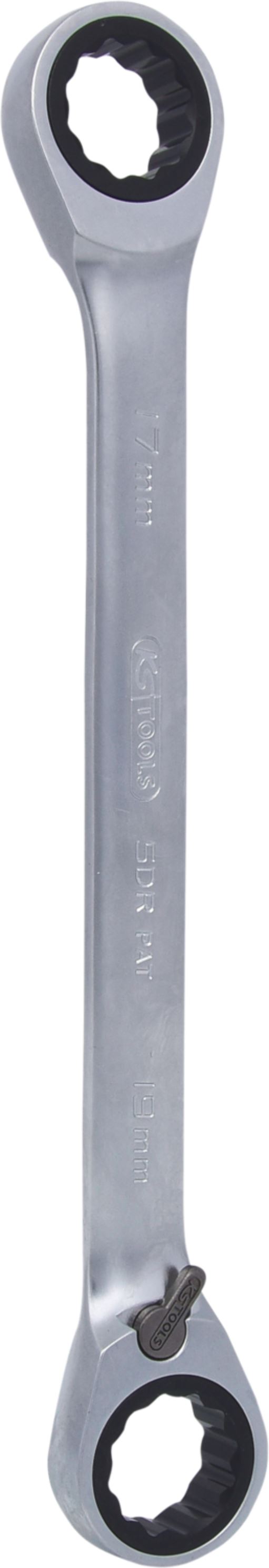 KS Tools 503.4578 GEARplus Doppel-Ratschenringschlüssel umschaltbar 17x19mm