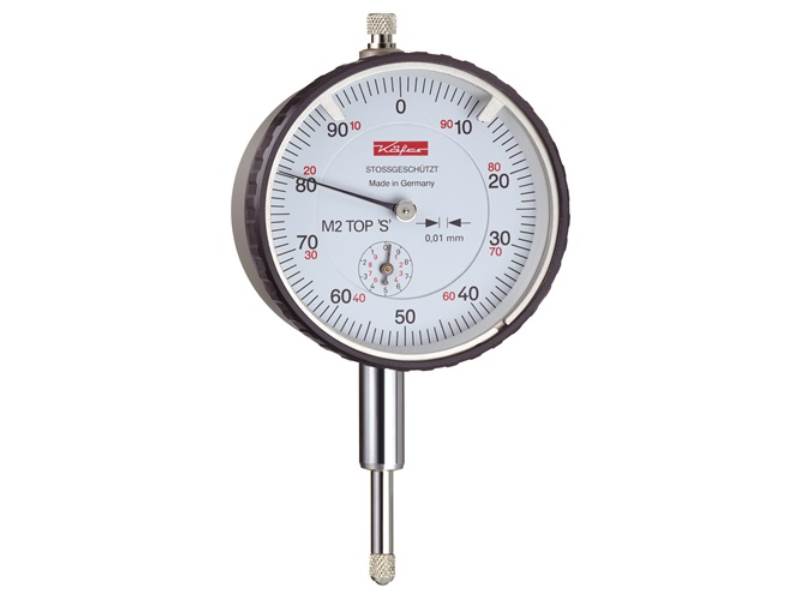 KÄFER 10143 Messuhr M2 Top S 10 mm Ablesung 0,01 mm mit Stoßschutz