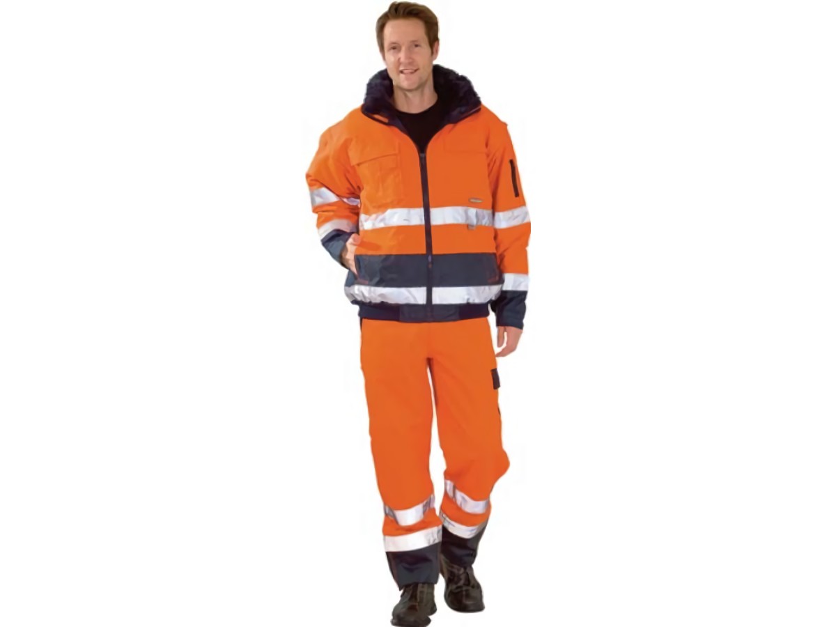 PLANAM 2046060 Warnschutz-Comfortjacke  Größe XXL orange/marine