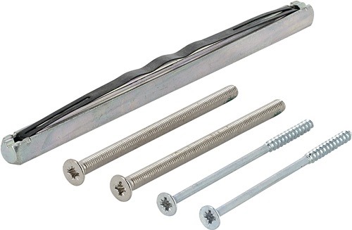 HOPPE 11509545 Befestigungs-Set Sertos® G/G 65-70 mm M5 x 80 + 4,0 x 75 Vierkant