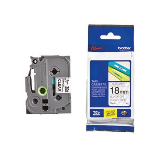 P-touch Schriftbandkassette TZE141 18mmx8m laminiert sw auf fl