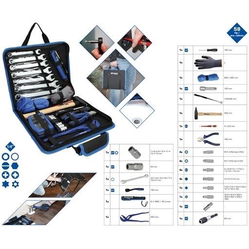 Brilliant Tools  BT024064 Werkzeug-Nylontasche, 64-tlg.