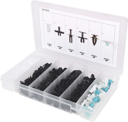 KS Tools 420.0050 Befestigungs-Clip-Satz für BMW, 290-tlg.