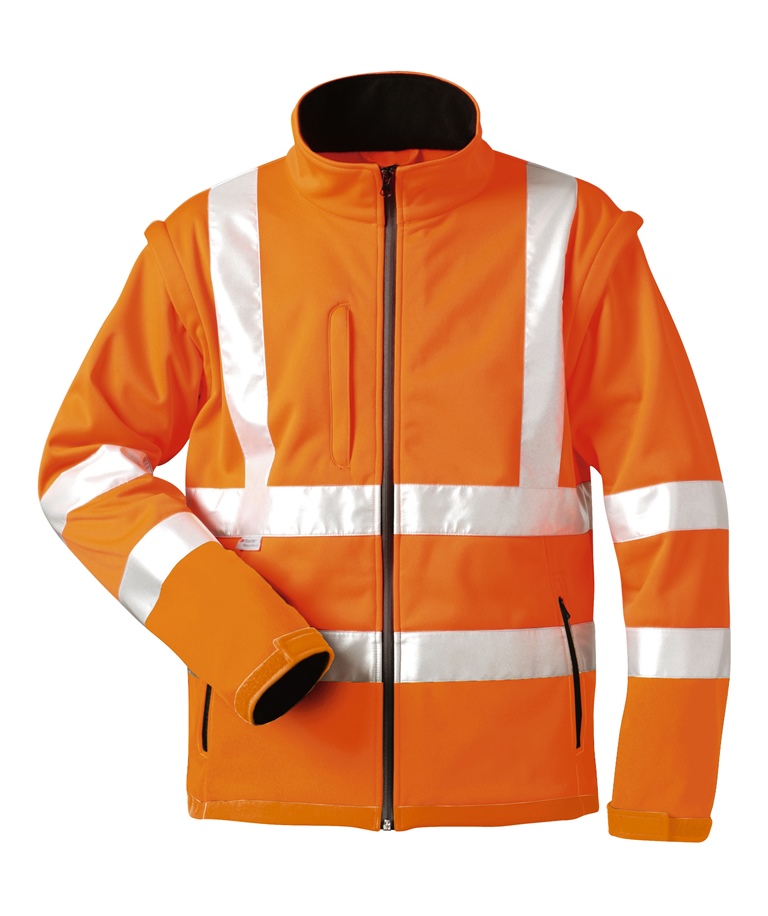 Gr .M (50/52) *TYLER* WARNSCHUTZ-SOFTSHELLJACKE orange *TYLER* HIGH VIS SOFTSHEL