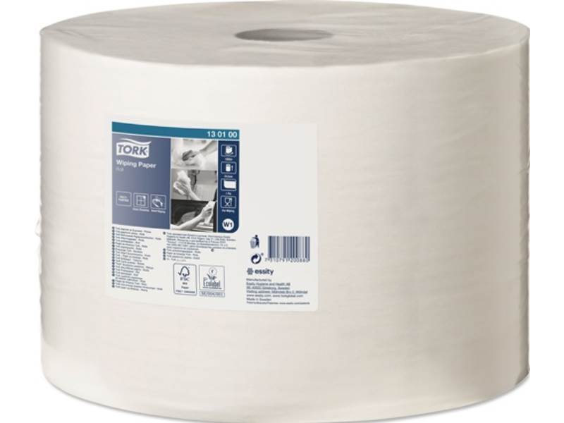 TORK 130100 Putztuch TORK 130100 L.ca.1000 mxB.ca.245 mm weiß 1-lagig
